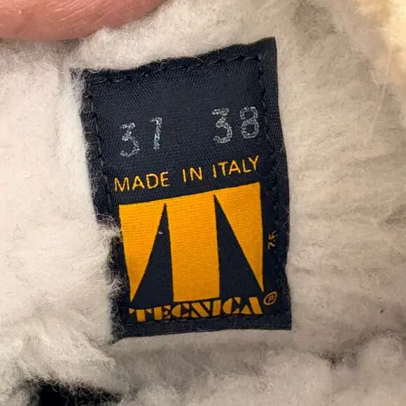 Tecnica Winter Boots Women's Black Suede Furry Top Italian Zippered Side 7 - Picture 3 of 8